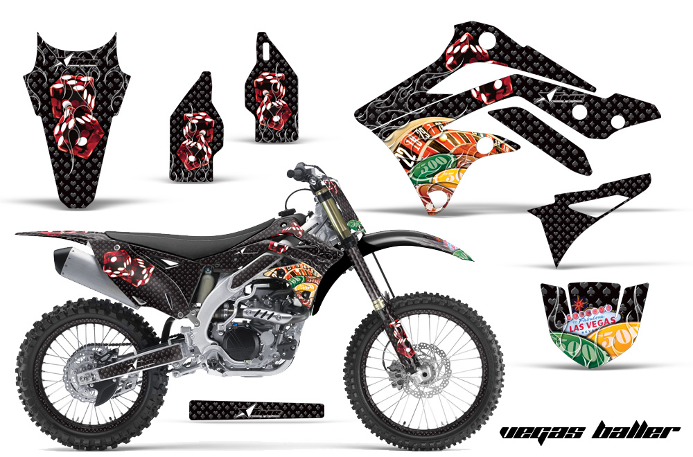 Kawasaki KX450F 2012 Graphics Kit VB GREEN-NPs